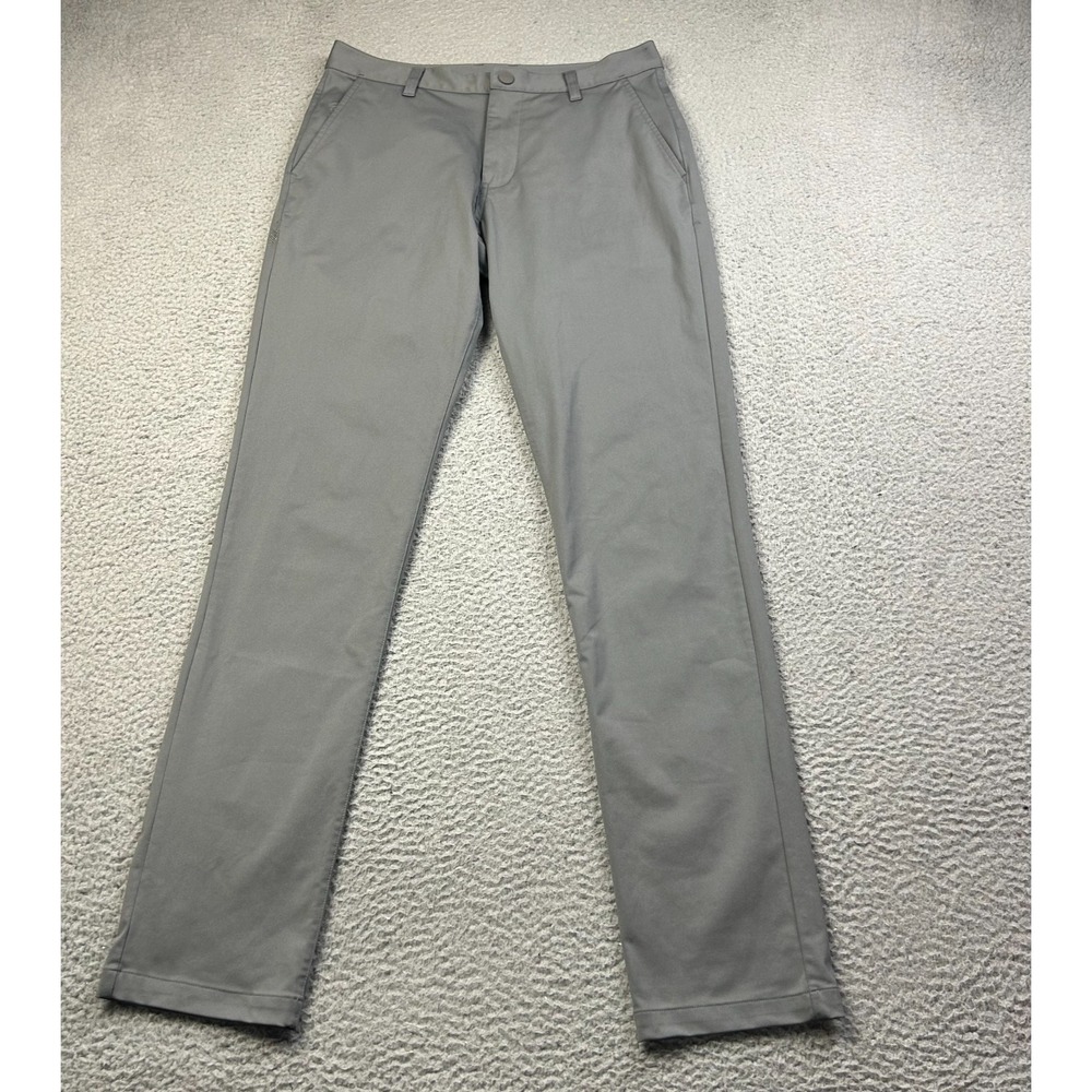 Rhone Commuter Slim Pants Men's Size 30x32 Gray Polyester Performance Commute